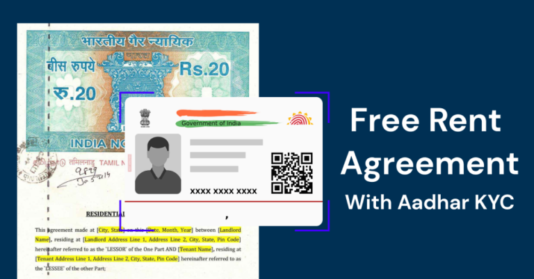 Get free Rent Agreement and e-KYC with RentOk