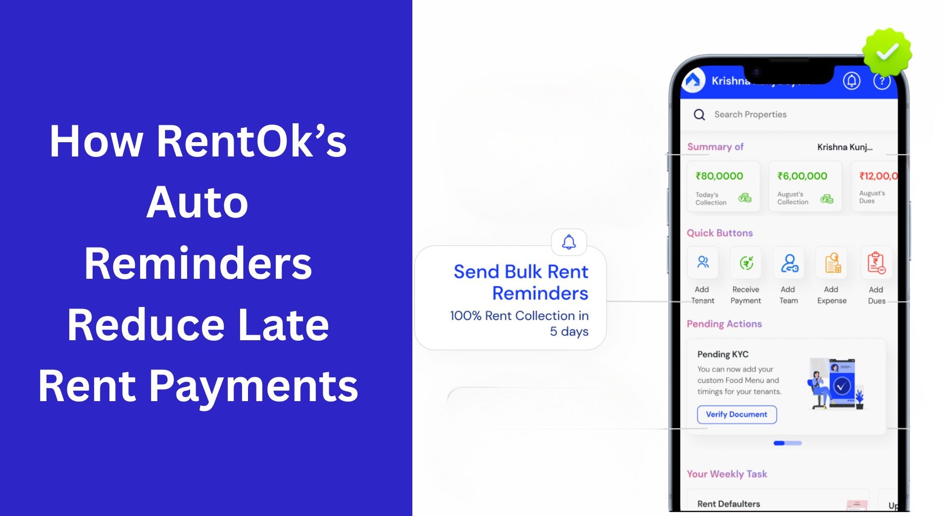 How RentOk’s Auto Reminders Reduce Late Rent Payments