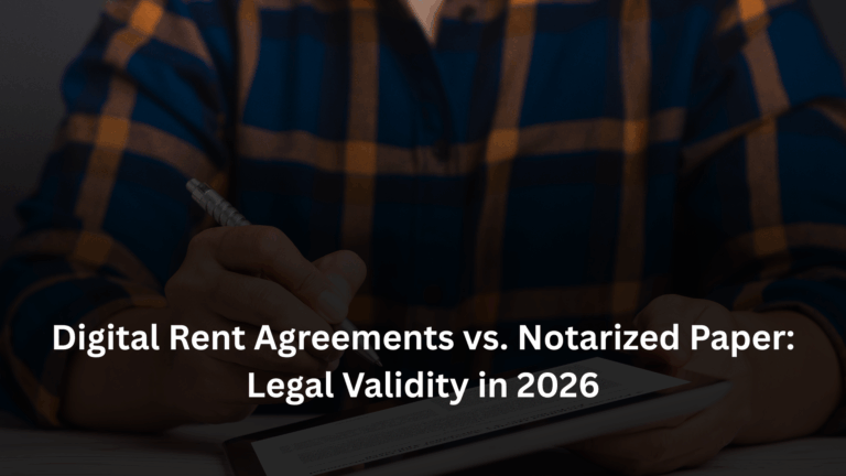 Digital Rent Agreements vs. Notarized Paper: Legal Validity in 2026 Digital Rent Agreements vs. Notarized Paper: Legal Validity in 2026
