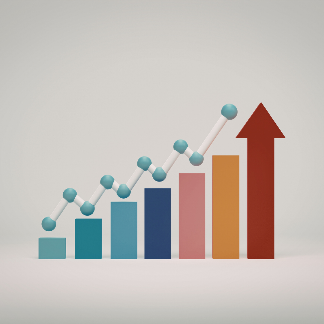 Monitor PG Business with Dashboard, How to Monitor PG Business with Dashboard, Rentok Upward trend chart representing hostel analytics dashboard insights for PG occupancy and revenue growth