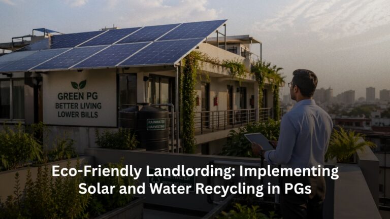 Eco-Friendly Landlording: Implementing Solar and Water Recycling in PGs Eco-Friendly Landlording: Implementing Solar and Water Recycling in PGs