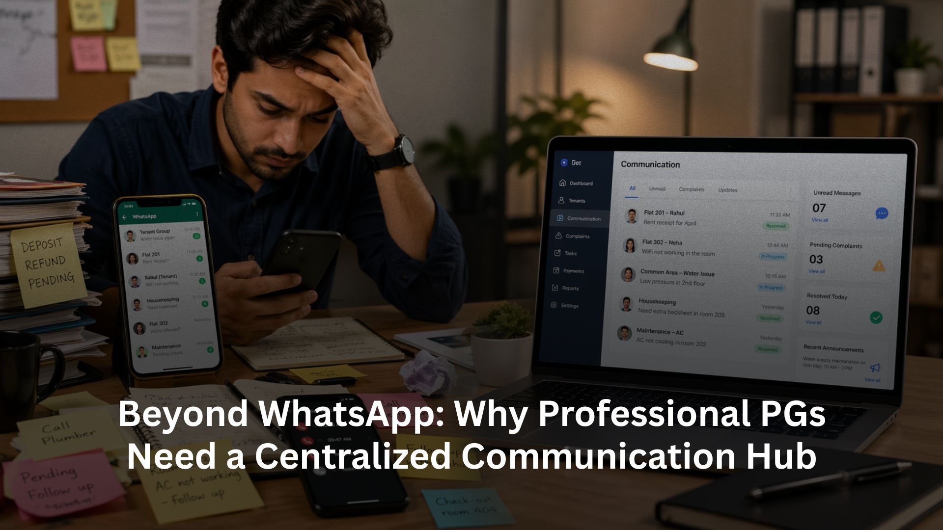 Beyond WhatsApp: Why Professional PGs Need a Centralized Communication Hub
