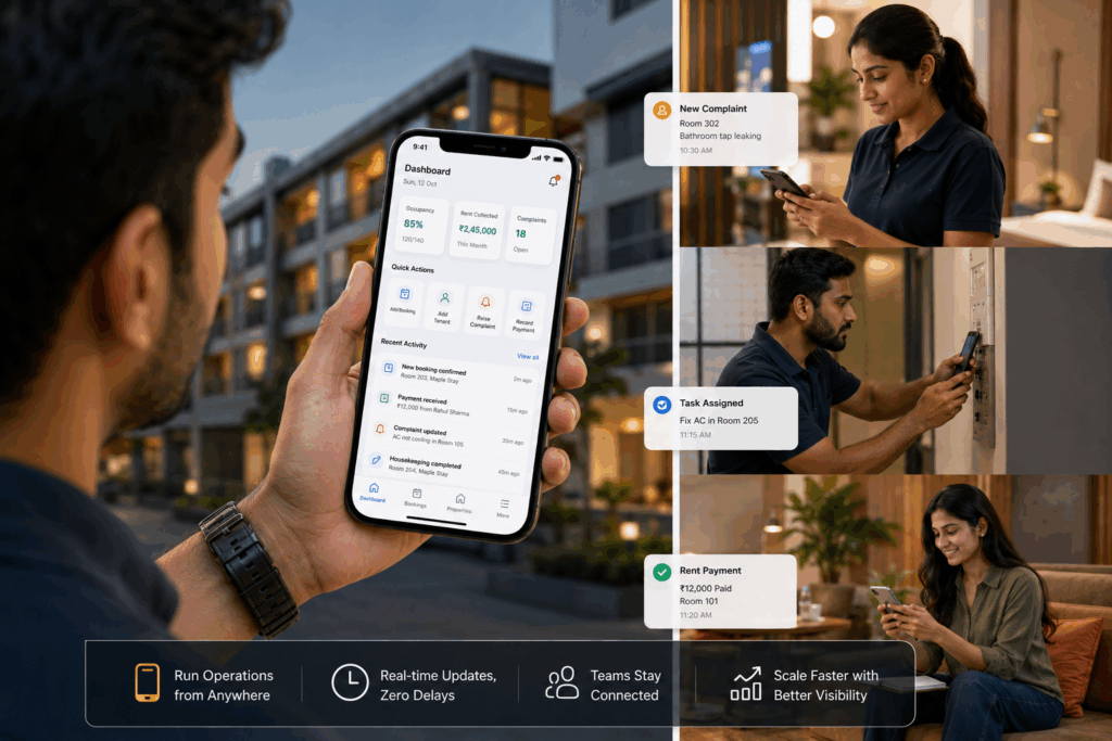Mobile Property Management, Why Mobile Property Management Is the Future, Rentok Mobile-first property management app for modern rental operations