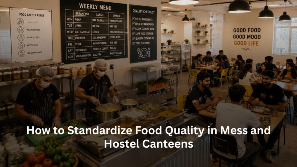 How to Standardize Food Quality in Mess and Hostel Canteens