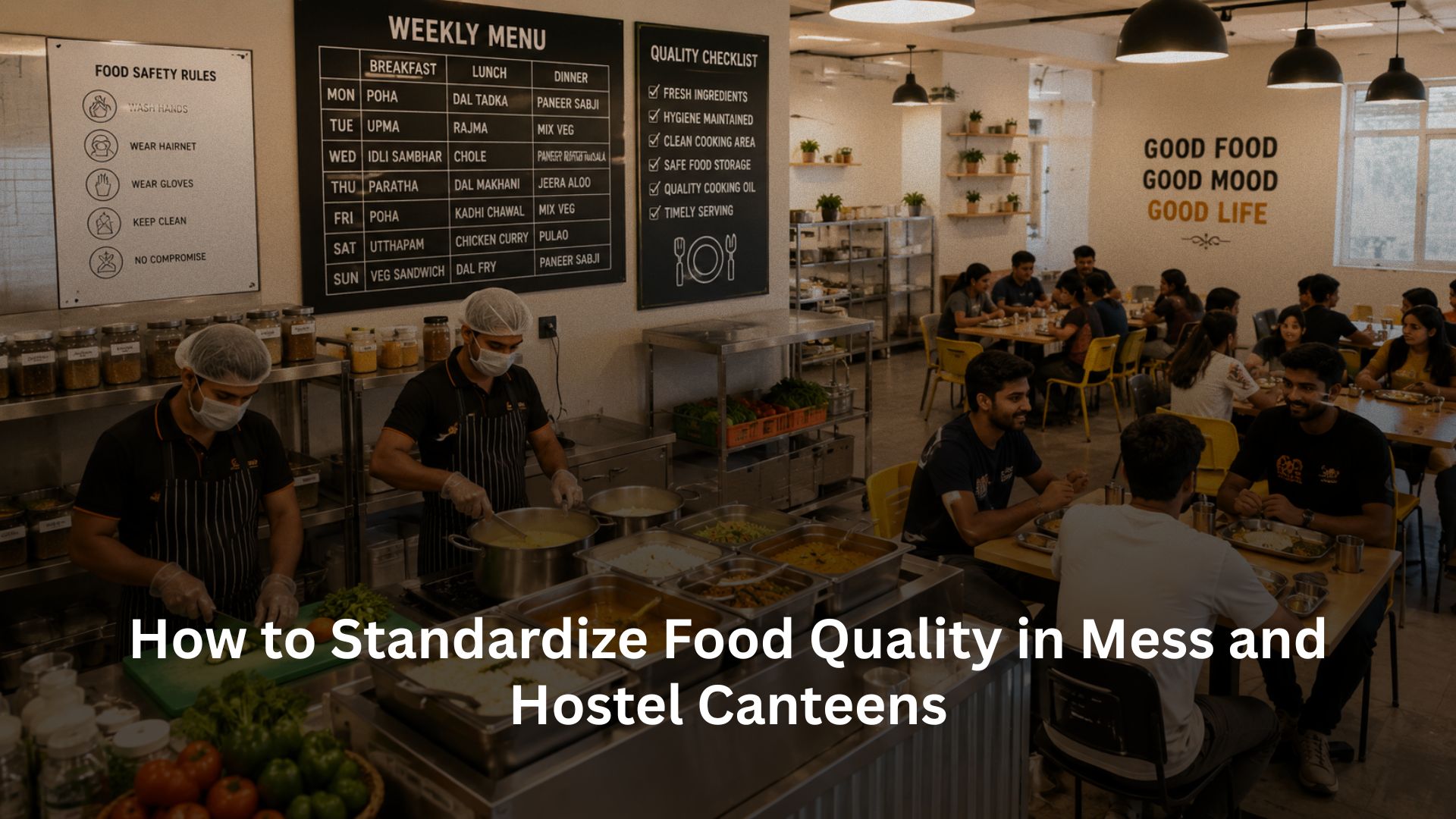How to Standardize Food Quality in Mess and Hostel Canteens