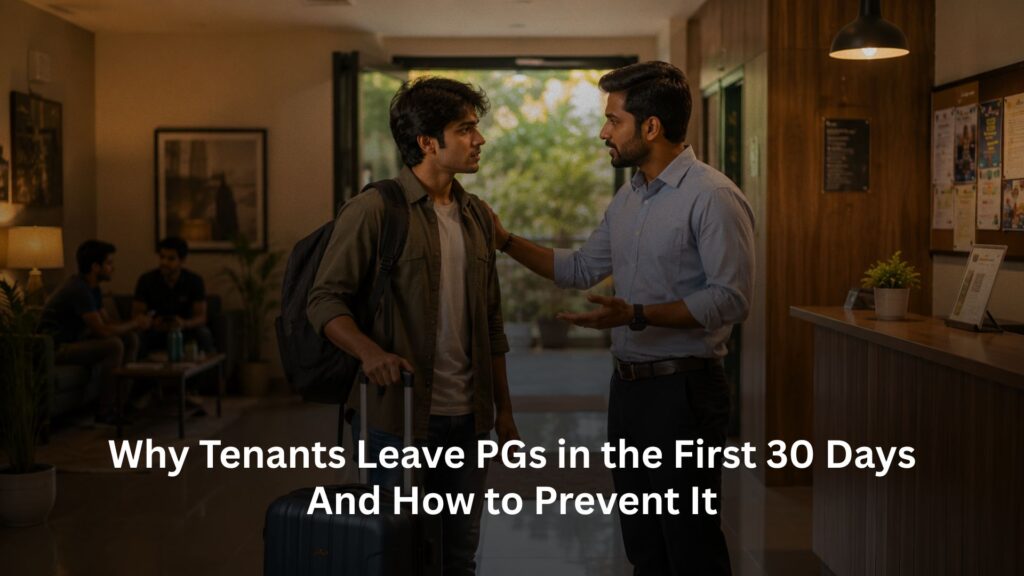 Why Tenants Leave PGs in the First 30 Days And How to Prevent It