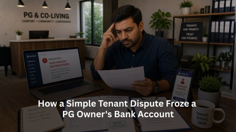 How a Simple Tenant Dispute Froze a PG Owner’s Bank Account How a Simple Tenant Dispute Froze a PG Owner’s Bank Account
