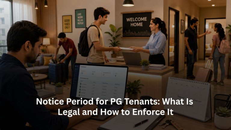 Notice Period for PG Tenants: What Is Legal and How to Enforce It Notice Period for PG Tenants: What Is Legal and How to Enforce It