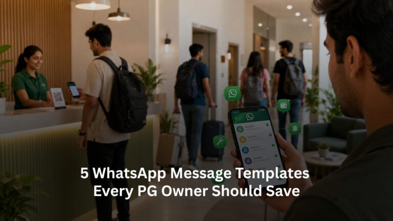 5 WhatsApp Message Templates Every PG Owner Should Save