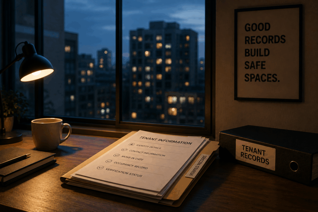 Tenant Police Verification Online, How to Do Tenant Police Verification Online: A State-by-State Guide, Rentok Tenant verification records organized securely for professional rental property management and compliance.