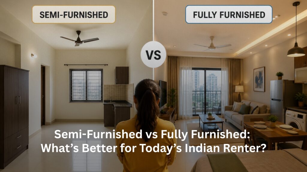 semi-furnished, Semi-Furnished vs Fully Furnished: Which is Better for Renters?, Rentok Semi-Furnished vs Fully Furnished