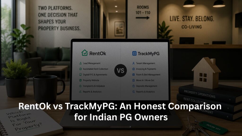 RentOk vs TrackMyPG: An Honest Comparison for Indian PG Owners