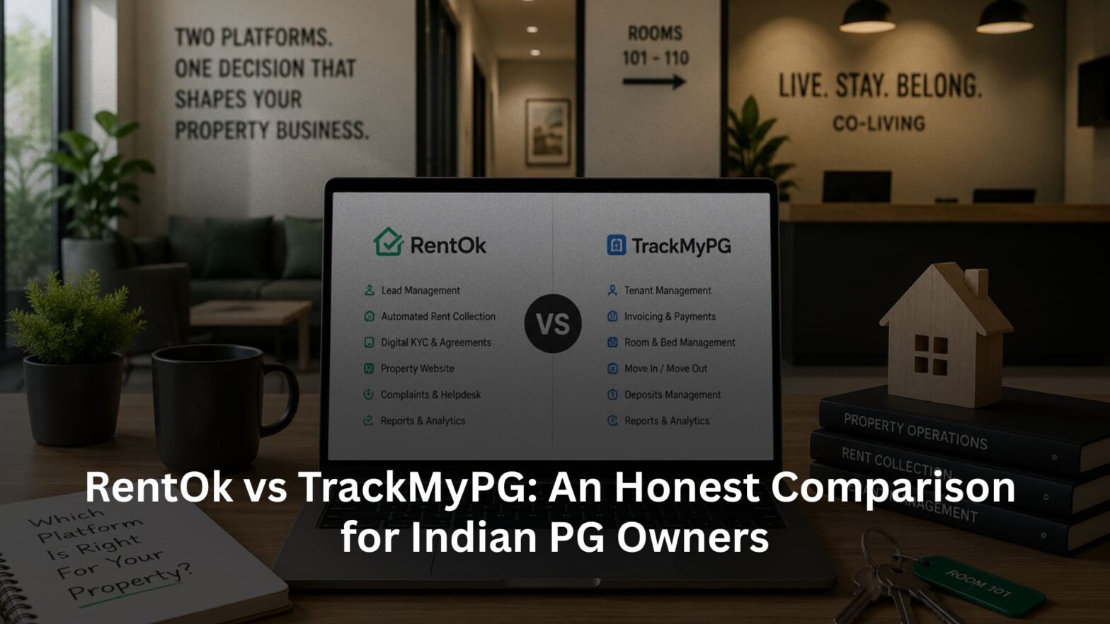 RentOk vs TrackMyPG: An Honest Comparison for Indian PG Owners