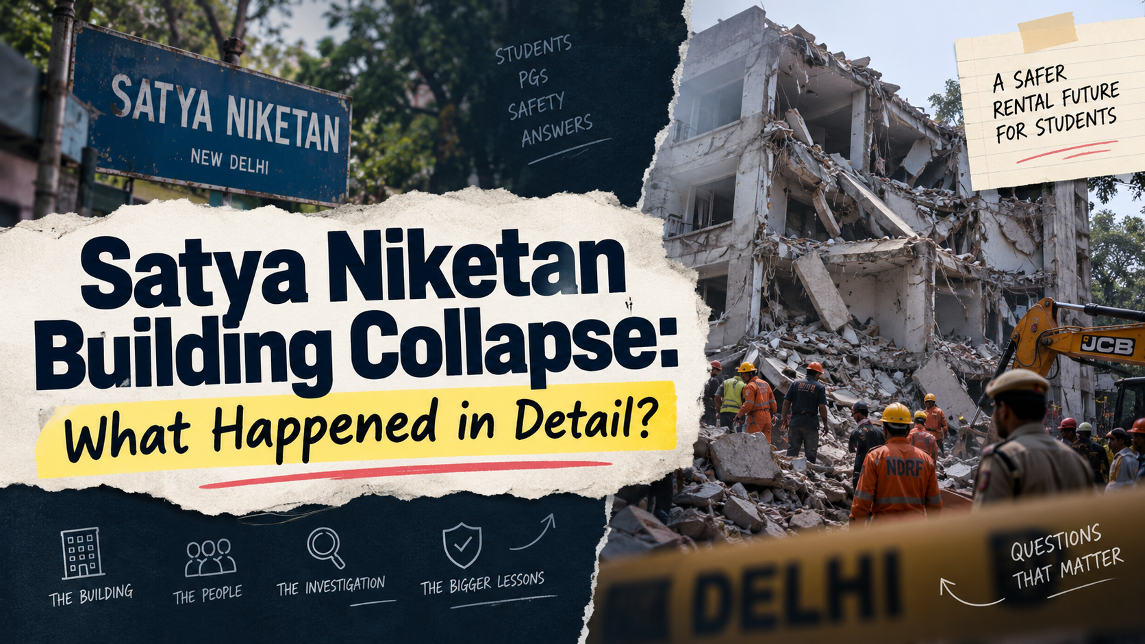 Satya Niketan Building Collapse: What Happened in Detail?