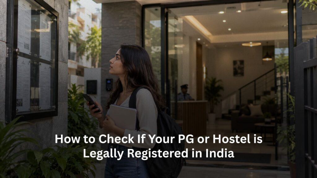 PG or Hostel is Legally Registered, How to Check If Your PG or Hostel is Legally Registered in India, Rentok How to Check If Your PG or Hostel is Legally Registered in India