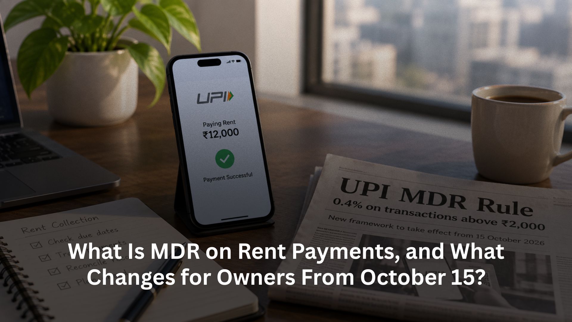 What Is MDR on Rent Payments, and What Changes for Owners From October 15?