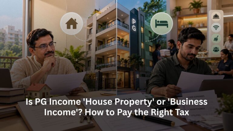 Is PG Income ‘House Property’ or ‘Business Income’? How to Pay the Right Tax