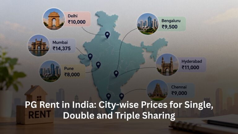 PG Rent in India: City-wise Prices for Single, Double and Triple Sharing PG Rent in India: City-wise Prices for Single, Double and Triple Sharing