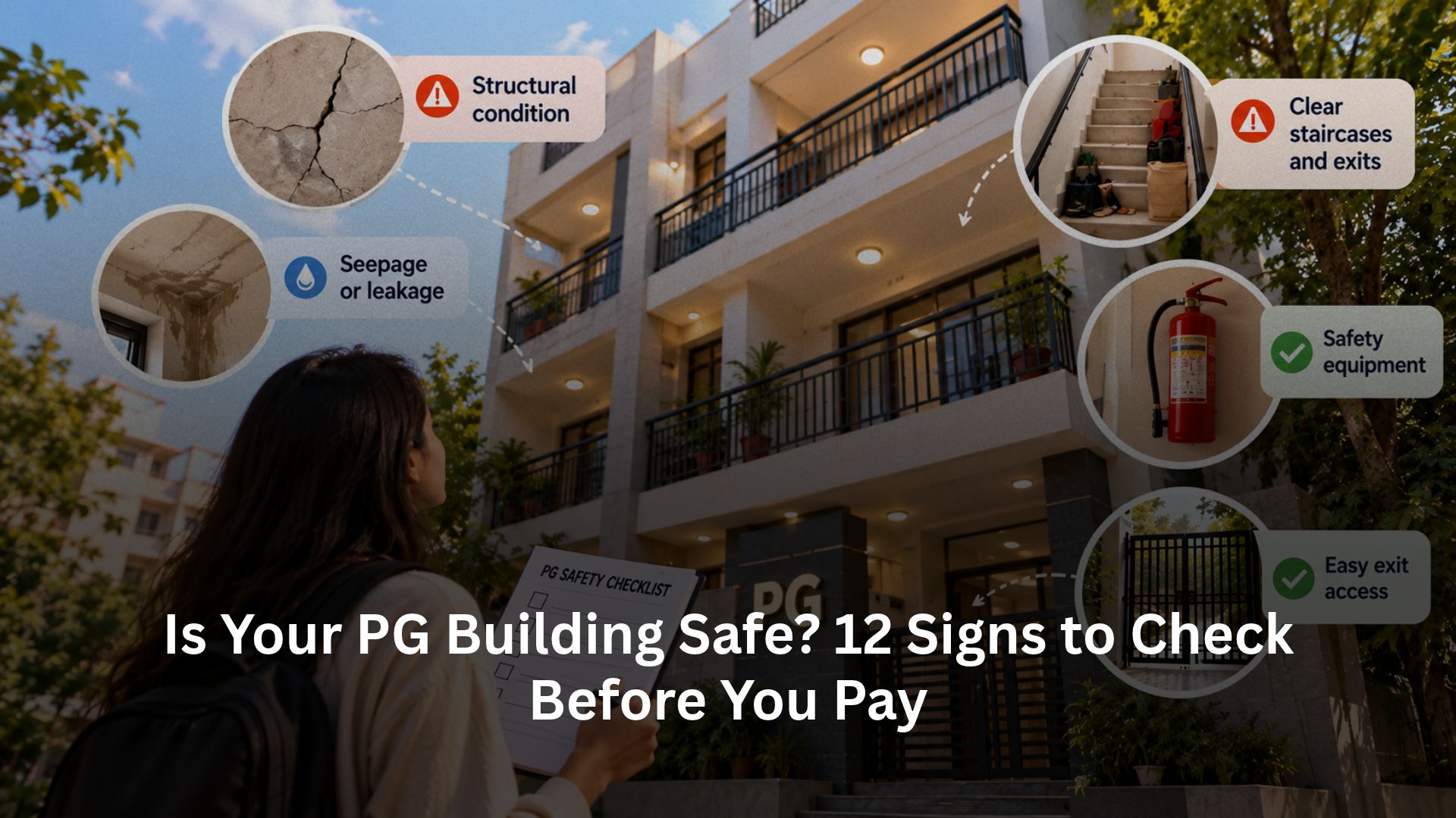 Is Your PG Building Safe? 12 Signs to Check Before You Pay