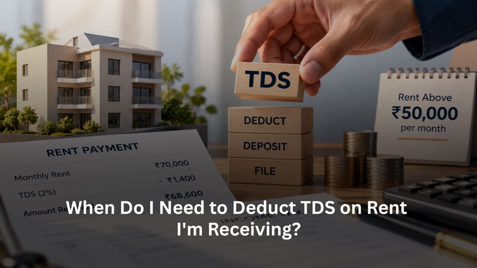 Deduct TDS on Rent, When Do I Need to Deduct TDS on Rent I’m Receiving?, Rentok When Do I Need to Deduct TDS on Rent I'm Receiving?