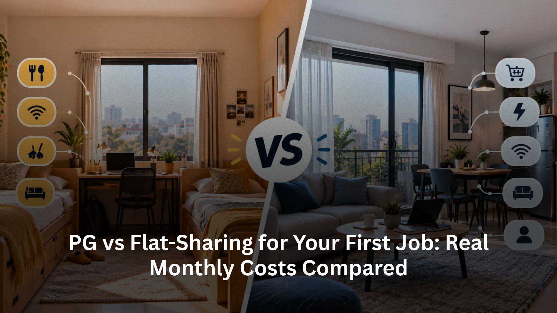 PG vs Flat-Sharing for Your First Job: Real Monthly Costs Compared