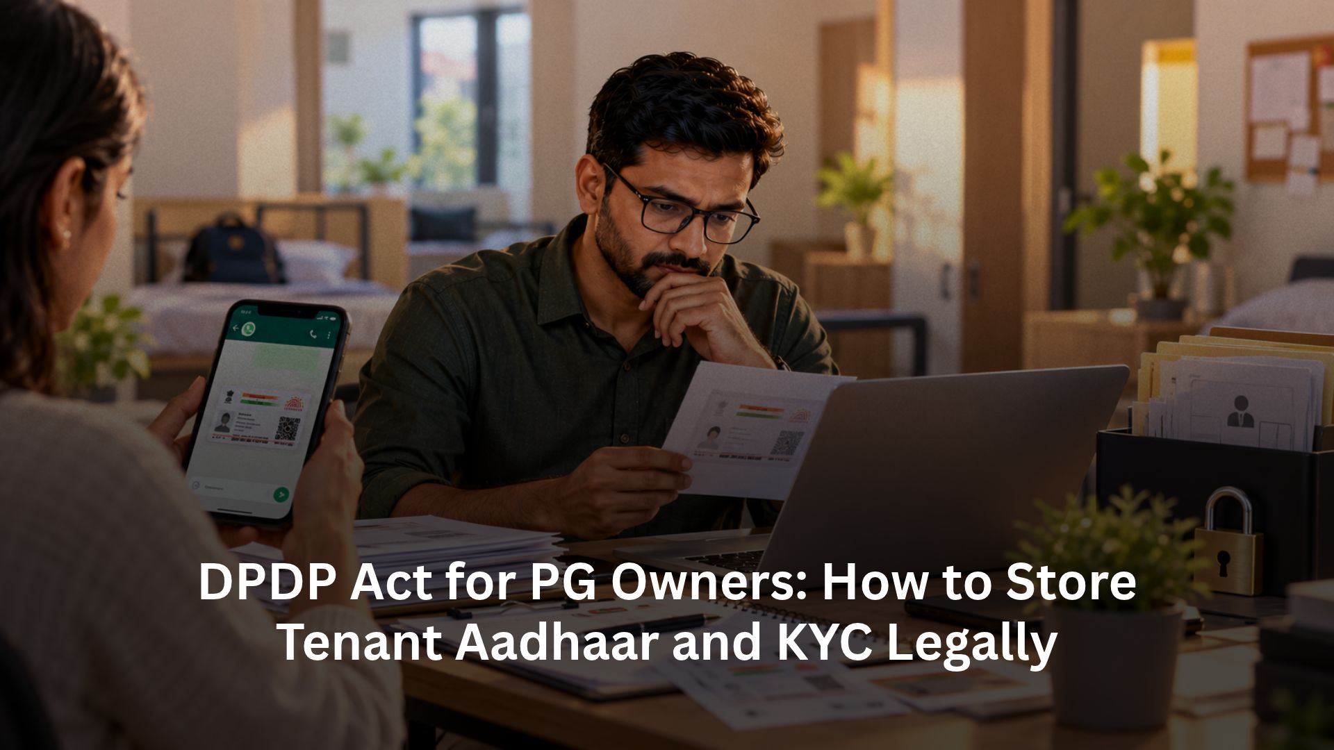 DPDP Act for PG Owners: How to Store Tenant Aadhaar and KYC Legally